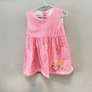 Lil Cactus Pink and White Polka Dot Hen‎ and Chick Dress- Size 4T